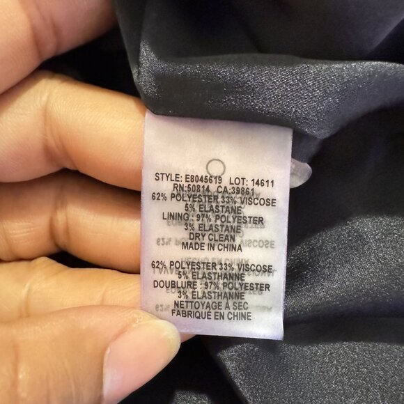 Elie Tahari Women's Black Short Sleeve Jaelyn Dress Size 6 - Picture 14 of 15